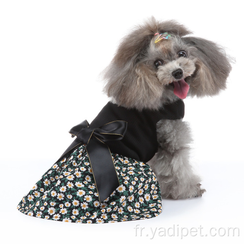 Pet Dress bow Decor vêtements pour animaux de compagnie